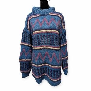 Amos & Andes Wool Sweater Vintage 1990s Handmade